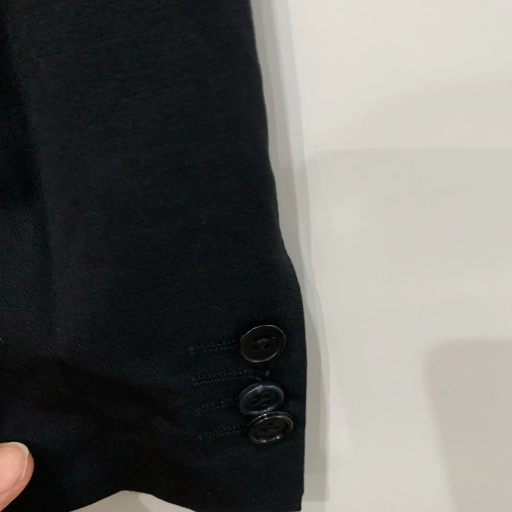 Theory Men’s Black Wool Blazer Size 36 Regular – 95% Wool, Cupro Lining
